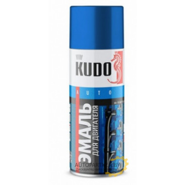 Краска для двигателя KUDO черная 520 мл / KU-5131