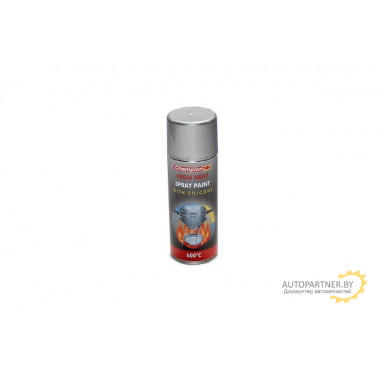 Краска высокотемпературная серебряная CHAMPION COLOR 400мл / LOKLFT428