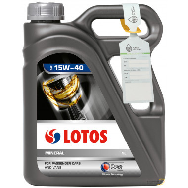 Моторное масло LOTOS MINERALNY SN 15W-40 5L (5л)