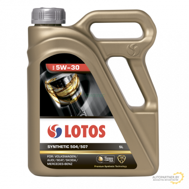 Моторное масло LOTOS SYNTHETIC 504/507 SAE 5W-30 5L (5л)