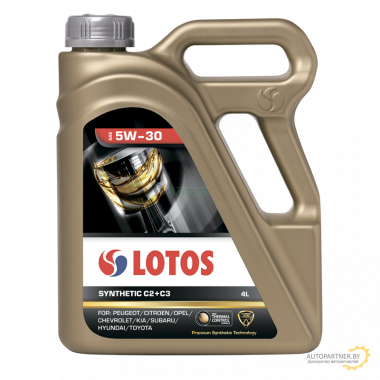 Моторное масло LOTOS SYNTHETIC C2+C3 SAE 5W-30 4L (4л)