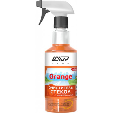 Очиститель стекол универсальный LAVR Orange с триггером 500 мл / LN1610