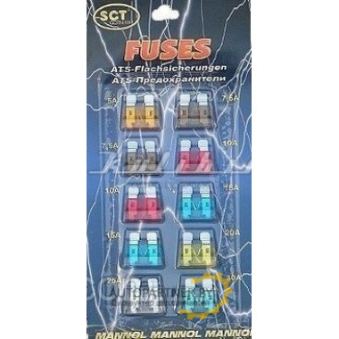 Предохранители Маnnоl 9503  ATS Fuse (1шт=1блистер=10пред.)