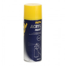 Краска акриловая МANNOL Acryl Paint black (черная) 450 мл / 9674