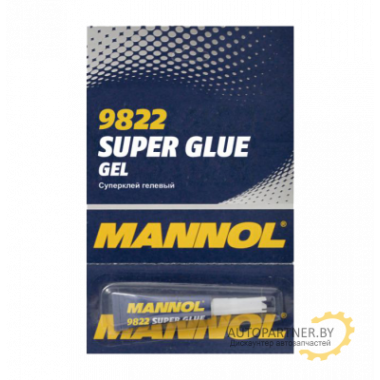 Мгновенный клей МANNOL GEL Super Glue 3 гр / 9822