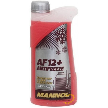 Антифриз Готовый MANNOL AF12+ Красный 1л / MN4012-1