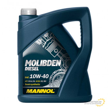 Моторное масло MANNOL MOLIBDEN DIESEL 10W40 (!!!МОТОРНОЕ МАСЛО СНЯТО С ПРОИЗВОДСТВА!!!) / MN7506-5 (5л)