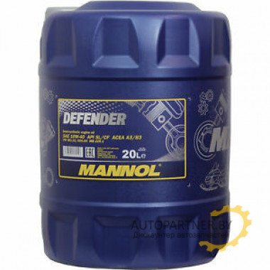 Моторное масло MANNOL DEFENDER 10W40 / MN7507-20 (20л)