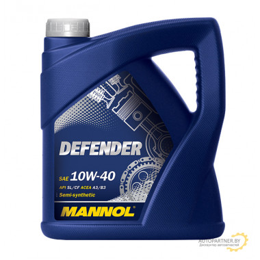 Моторное масло MANNOL DEFENDER 10W40 / 1912 (5л)