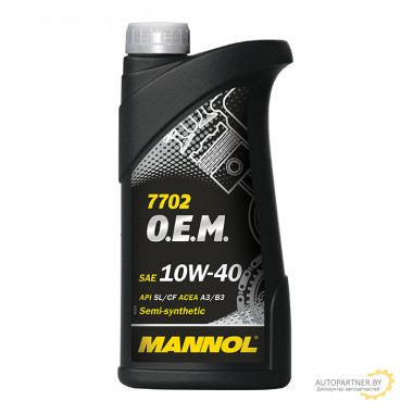 Моторное масло MANNOL 7702 O.E.M. FOR CHEVROLET OPEL 10W40 (!!!МОТОРНОЕ МАСЛО СНЯТО С ПРОИЗВОДСТВА!!!) / MN7702-1 (1л)  