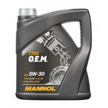 Моторное масло MANNOL FOR PEUGEOT CITROEN O.E.M. 7703 5W30(!!!МОТОРНОЕ МАСЛЯ СНЯТО С ПРОИЗВОДСТВА!!!) / MN7703-4 (4л)