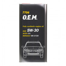 Моторное масло MANNOL FOR RENAULT NISSAN O.E.M. 7706 5W30 / MN7706-5ME (5л)