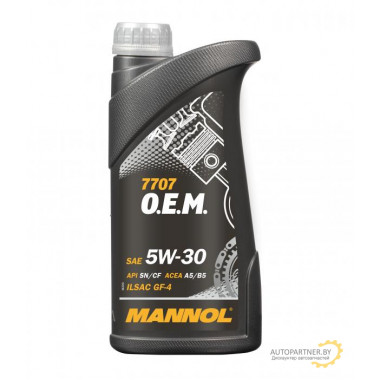 Моторное масло MANNOL ENERGY FORMULA FR 5W30 (7707 O.E.M.) / MN7707-1 (1л)