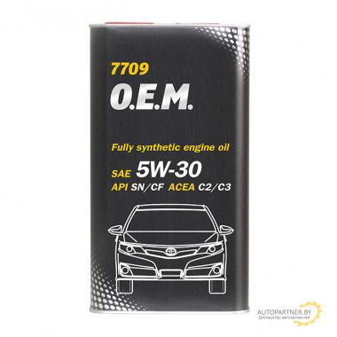 Моторное масло MANNOL FOR TOYOTA/LEXUS O.E.M. 7709 5W30 / MN7709-4ME (4л)