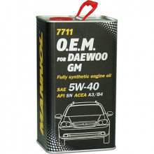 Моторное масло MANNOL OEM 7711 FOR DAEWOO GM 5W40 (!!!МОТОРНОЕ МАСЛО СНЯТО С ПРОИЗВОДСТВА!!!) / MN7711-4 (4л)