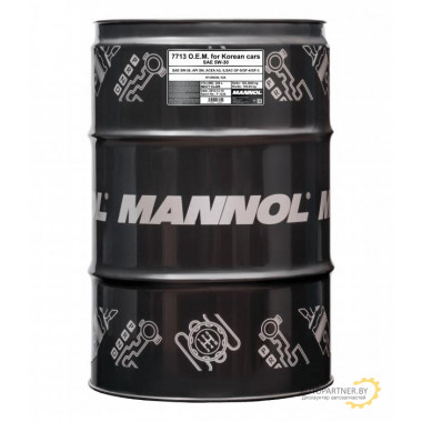 Моторное масло MANNOL FOR KOREAN CARS O.E.M. 7713 5W30 / 99032 (208л)