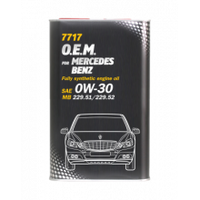 Моторное масло MANNOL FOR MERCEDES BENZ O.E.M. 7717 0W30 / MN7717-1ME (1л)