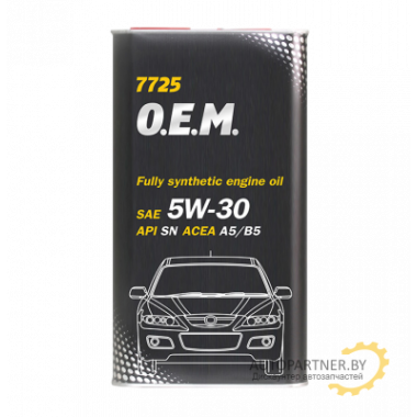 Моторное масло MANNOL FOR MAZDA O.E.M. 7725 5W30 / MN7725-4AMETAL (4л)