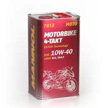 Моторное масло MANNOL 4-TAKT MOTORBIKE 10W40 / 57446 (4л)