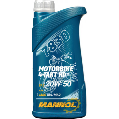 Моторное масло MANNOL 4-TAKT MOTORBIKE HD 20W50 / MN78301 (1л)