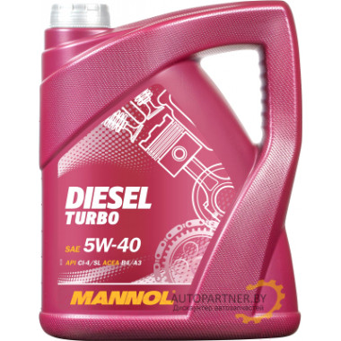 Моторное масло MANNOL DIESEL TURBO 5W40 / MN7904-5 (5л)