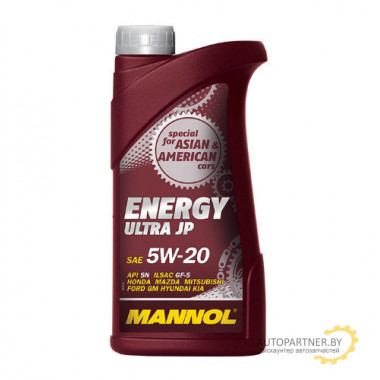 Моторное масло MANNOL ENERGY ULTRA JP 5W20 / 99401 (1л)