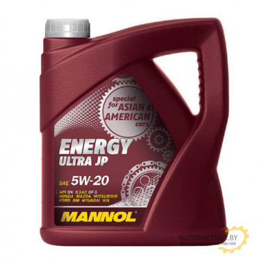 Моторное масло MANNOL ENERGY ULTRA JP 5W20 / MN7906-4 (4л)