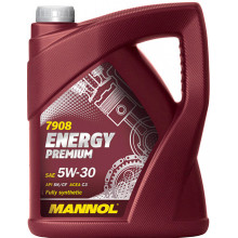 Моторное масло MANNOL ENERGY PREMIUM 5W30 / MN79085 (5л)