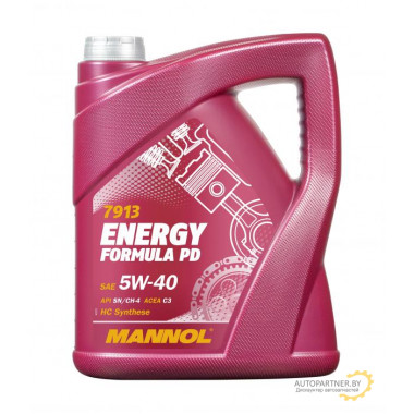 Моторное масло MANNOL ENERGY FORMULA PD 5W40 / MN7913-5 (5л)