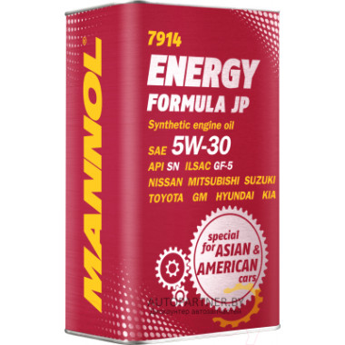 Моторное масло MANNOL ENERGY FORMULA JP 5W30 / MN7914-1ME (1л)