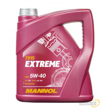 Моторное масло MANNOL EXTREME 5W40 / 45 (4л)