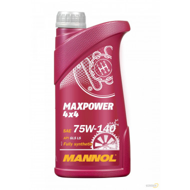 Жидкость гидравлическая MANNOL Synpower = Maxpower 4x4 GL-5 75w140 1л.