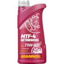 Трансмиссионное масло MANNOL MTF-4 Getriebeoel 75W-80 GL-4 1л.