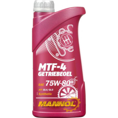 Трансмиссионное масло MANNOL MTF-4 Getriebeoel 75W-80 GL-4 1л.