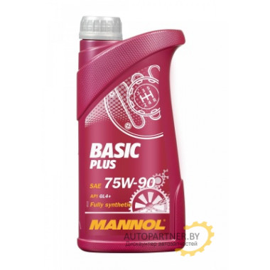 Трансмиссионное масло MANNOL Basic Plus 75W90 GL-4 1л.