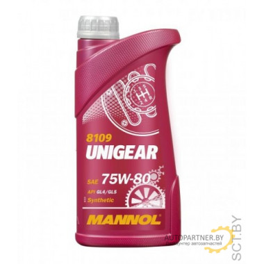 Трансмиссионное масло MANNOL 8109 Unigear 75W-80 GL-4/GL-5 LS 1л