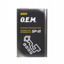 Жидкость гидравлическая MANNOL 8209 OEM ATF SP -III 4л METAL