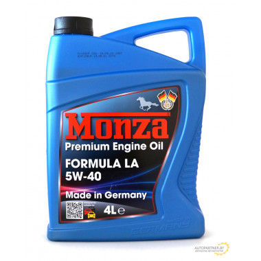 Моторное масло MONZA FORMULA LA 5W40 / 0175-4 (4л)