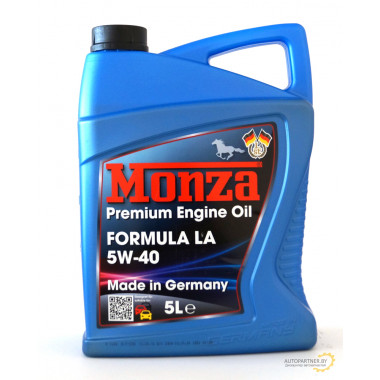 Моторное масло MONZA FORMULA LA 5W40 / 0175-5 (5л)