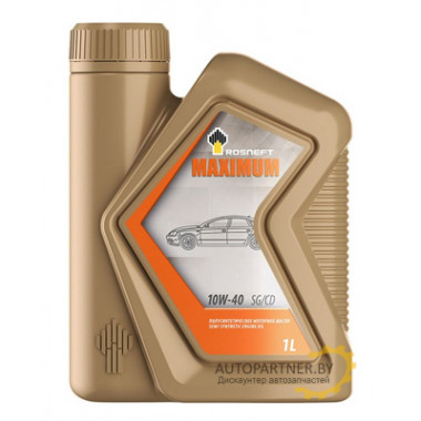 Масло моторное РОСНЕФТЬ Maximum 10W-40 (1л) / ROSNEFT10W40MAXIMUM1