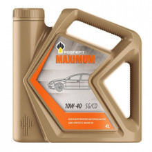 Масло моторное РОСНЕФТЬ Maximum 10W-40 (4л) / ROSNEFT10W40MAXIMUM4
