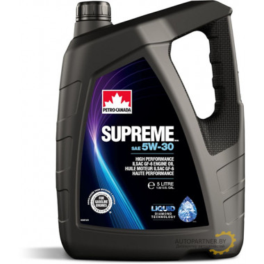 Масло моторное PETRO-CANADA SUPREME 5W-30 5 л / MOSP53C20