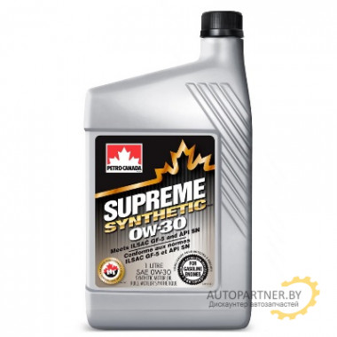 Масло моторное PETRO-CANADA Supreme Synthetic 0W-30 1 л / MOSYN03C12