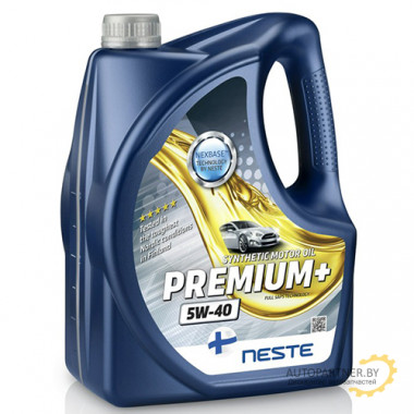 Моторное масло NESTE PREMIUM+ 5W40 / 116545 (4л)