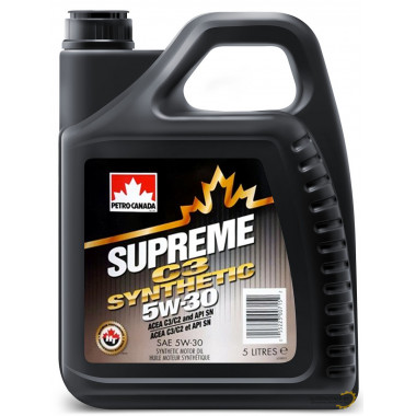 Масло моторное PETRO-CANADA Supreme C3 Synthetic 5W-30 5 л / MOSNC53C20