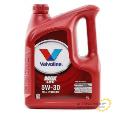 Масло моторное VALVOLINE Maxlife 5W-30 (4л) / 872370