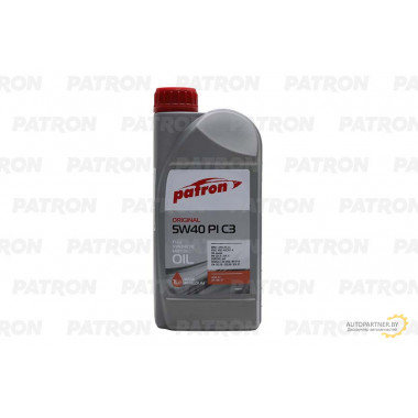 Масло моторное синтетическое PATRON 5W40 PI C3 (1л) ORIGINAL