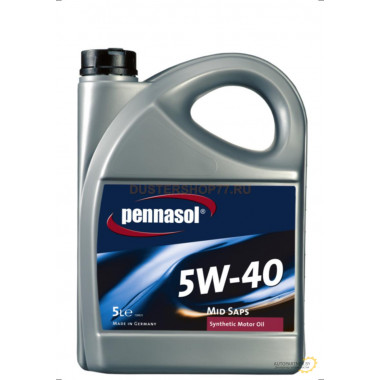 PENNASOL 164319 Масло моторное 5W-40 5L PENNASOL MID SAPS PD, (ВЫПУСКАЕТСЯ ПОД БРЕНДОМ AVISTA)