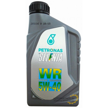 PETRONAS-SELENIA 10921619 Масло моторное синтетическое WR 5W-40, 1л