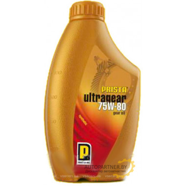 Масло трансмиссионное синтетическое PRISTA ULTRAGEAR SYNTHETIC 75W-80 1л